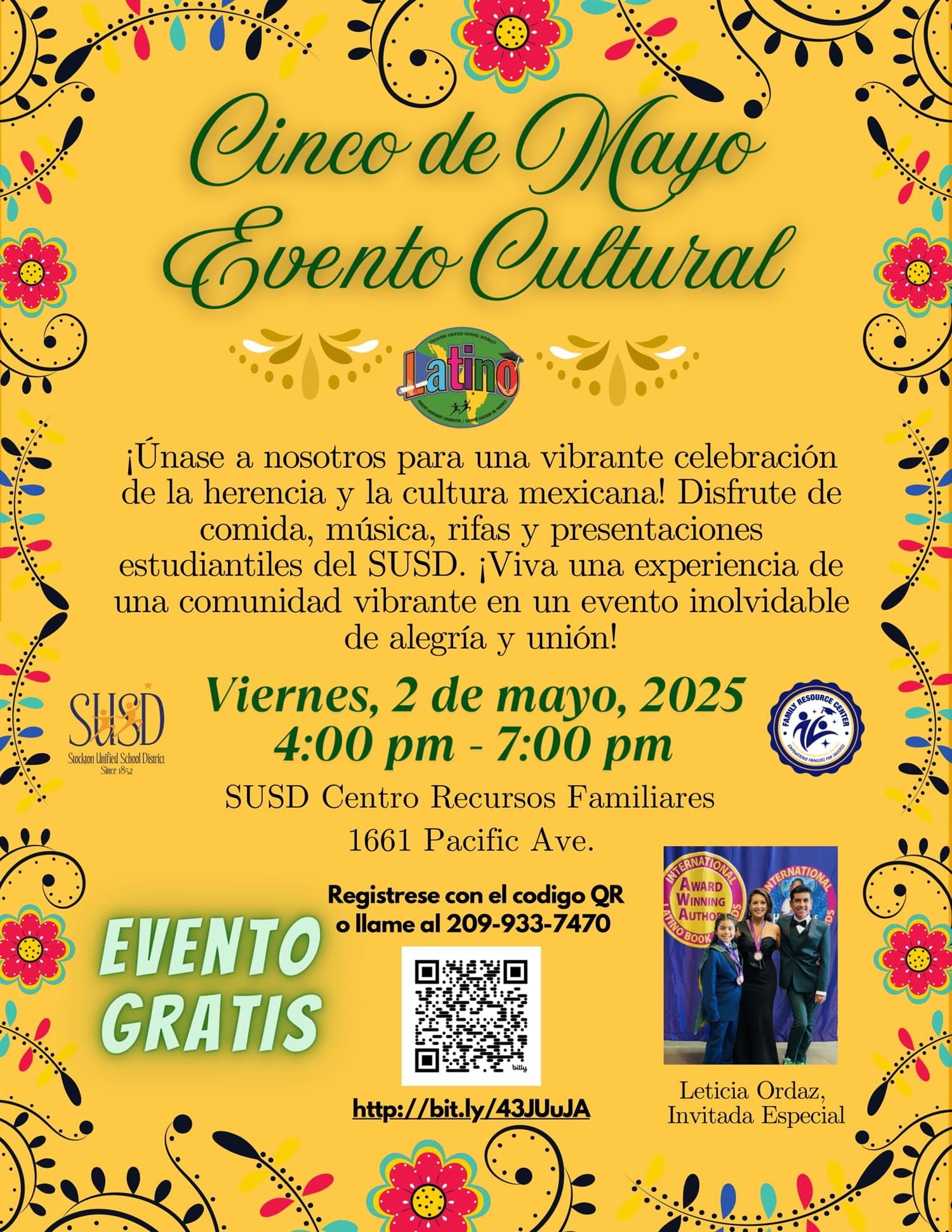  Evento Gratis para una vibrante celebracion!
